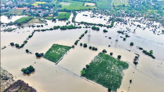 अतिवृष्टीत वाहून गेले डब्बल&nbsp;इंजिन..!